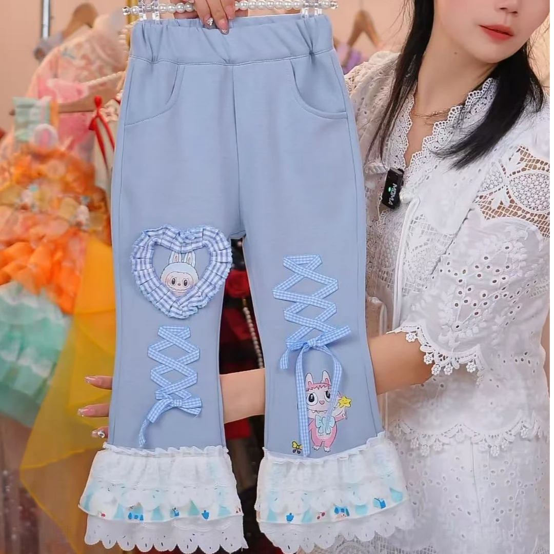 【-绑带拉布布-微喇裤】【秋款】2025女童童装裤子