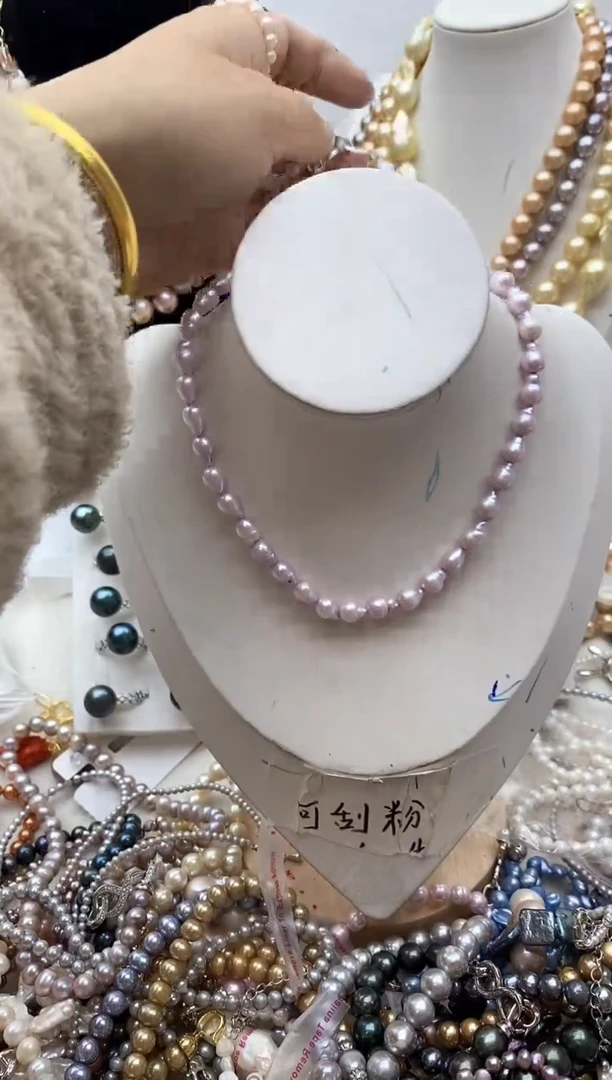 【闪购商品】淡水珍珠颈饰钛钢123