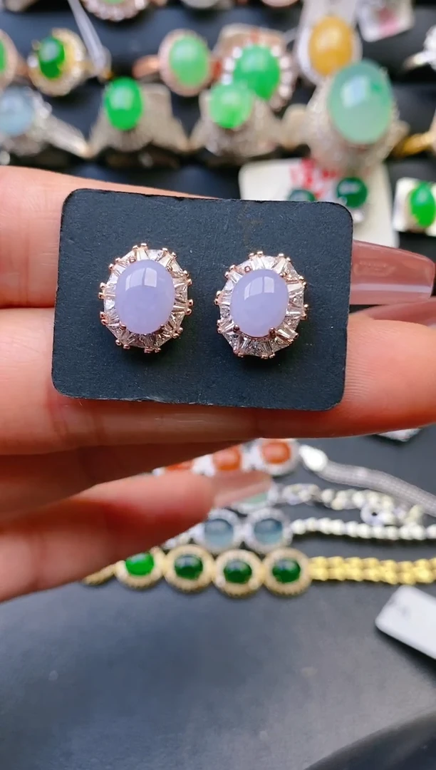 【闪购商品】翡翠戒指银S925镶嵌天然A货翡翠1