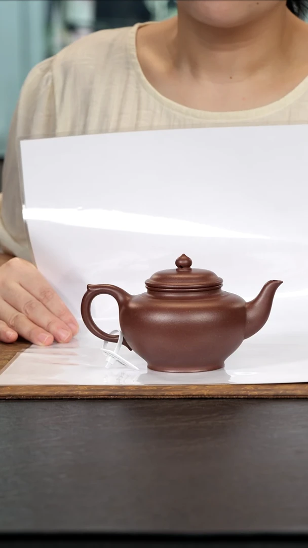 茶壶紫砂笑樱老紫泥300cc