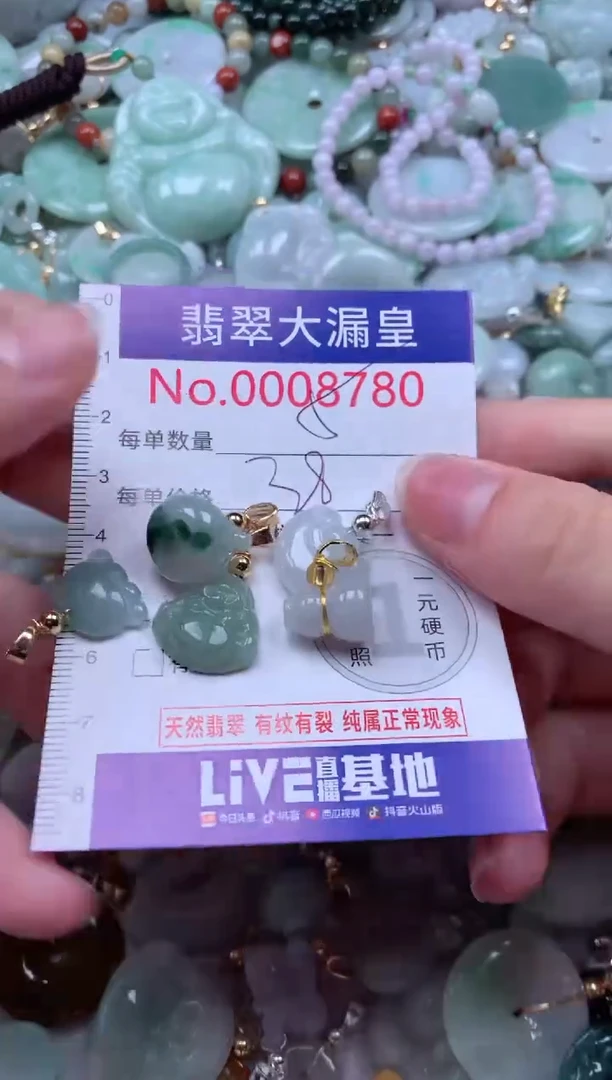翡翠未镶嵌吊坠(不含链)8780