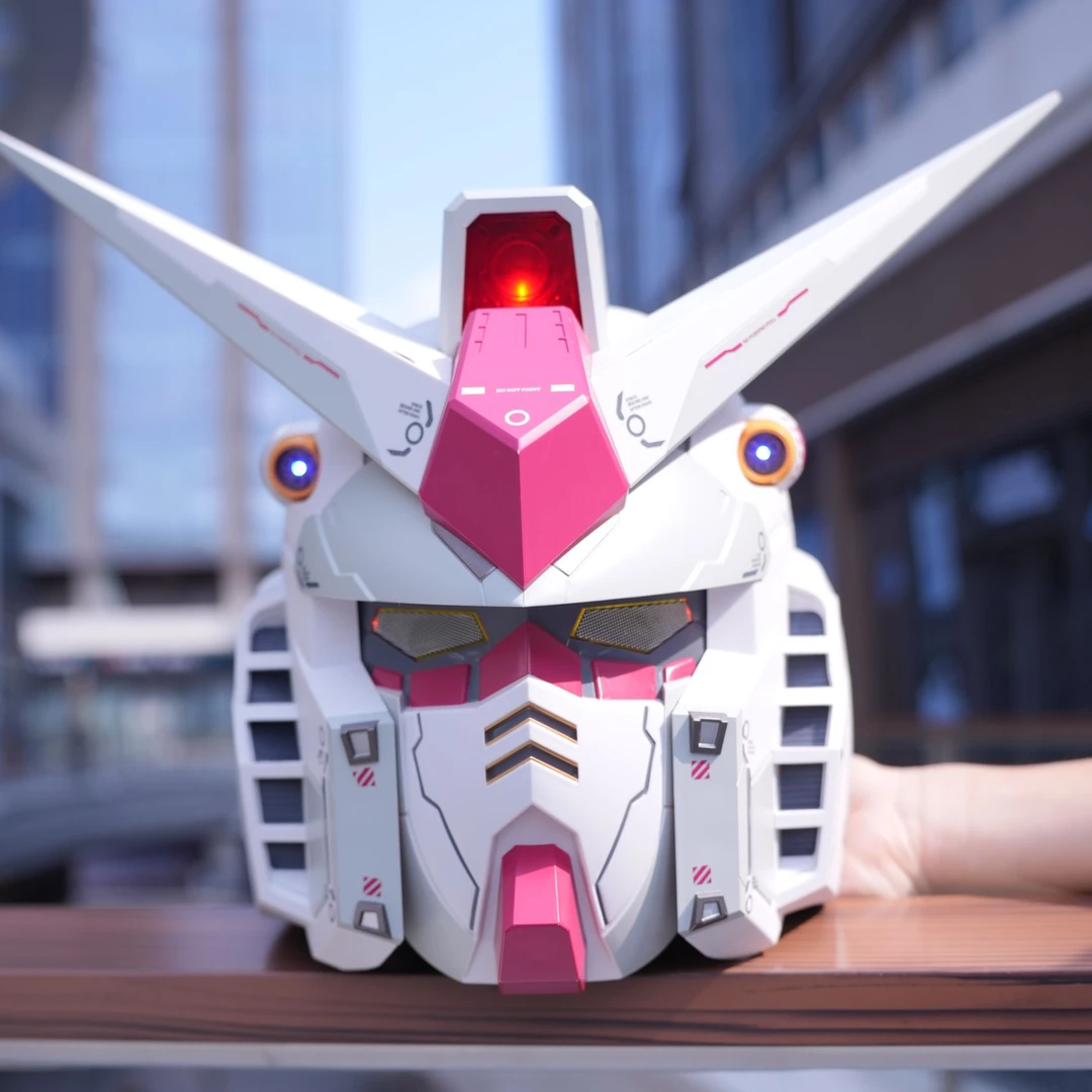 现货！！TOP【RX-78】元祖摆件带底座专属可佩戴面具感应发光diy摆件