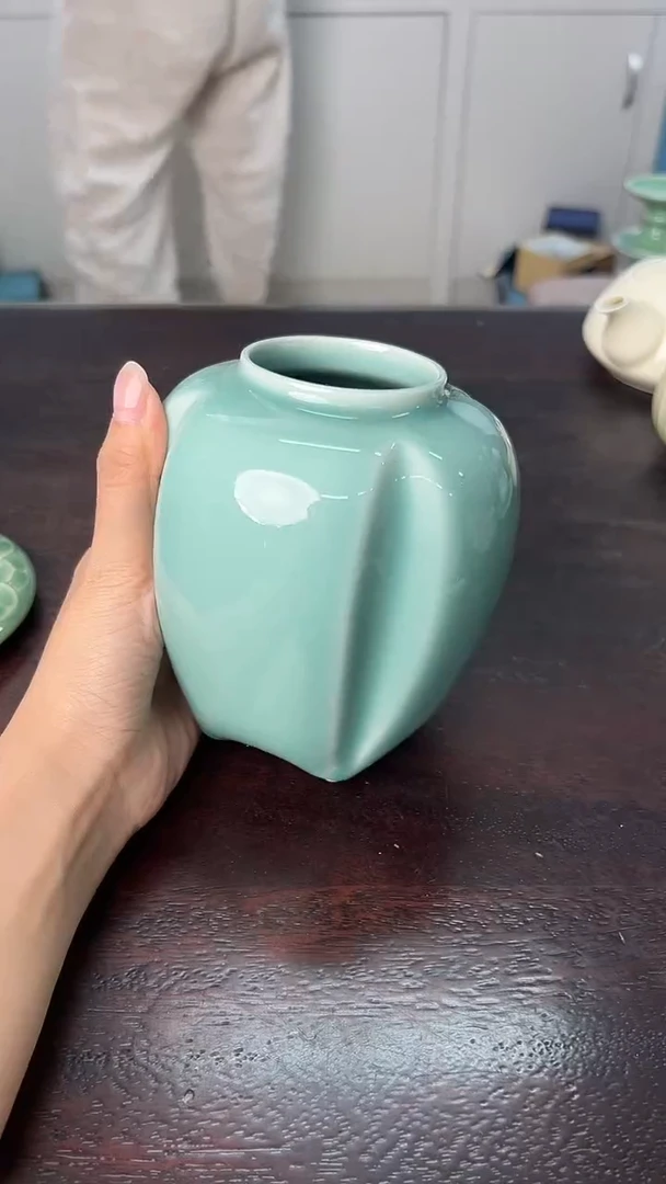 龙泉云间青瓷小米茶器