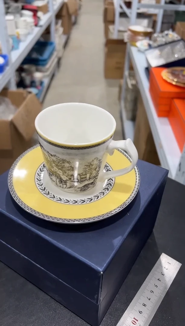 杯子骨瓷（原盒）咖啡杯碟一套