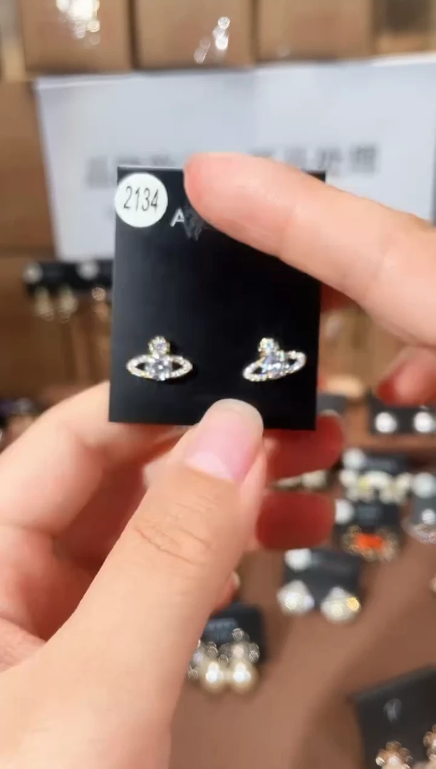 合金925银锆石豆2134