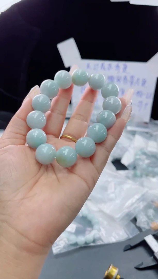 未镶嵌定制翡翠珠串
