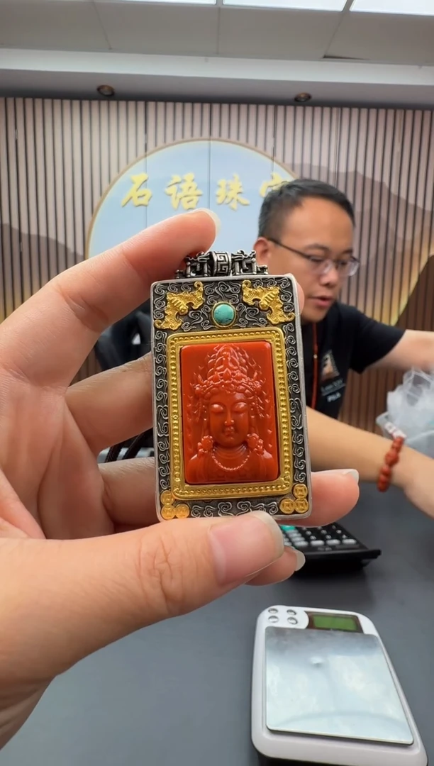 银S925镶嵌配饰南红玛瑙004ZB0917产品一个