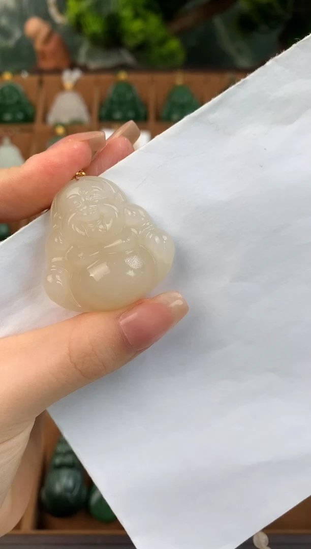 颈饰未镶嵌和田玉吊坠35mm