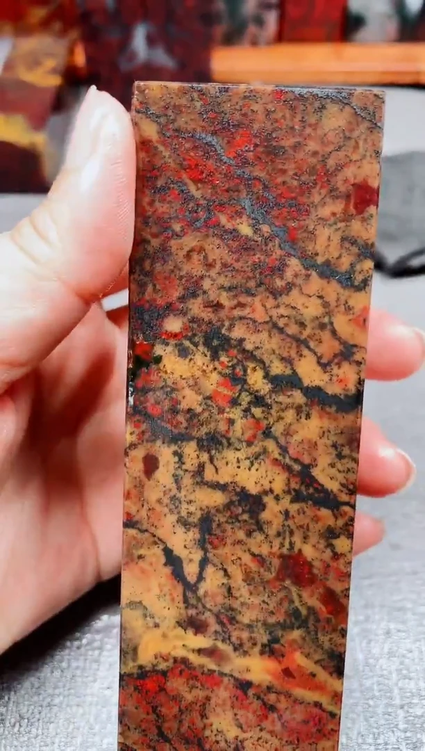 玉桂林鸡血玉素章--27