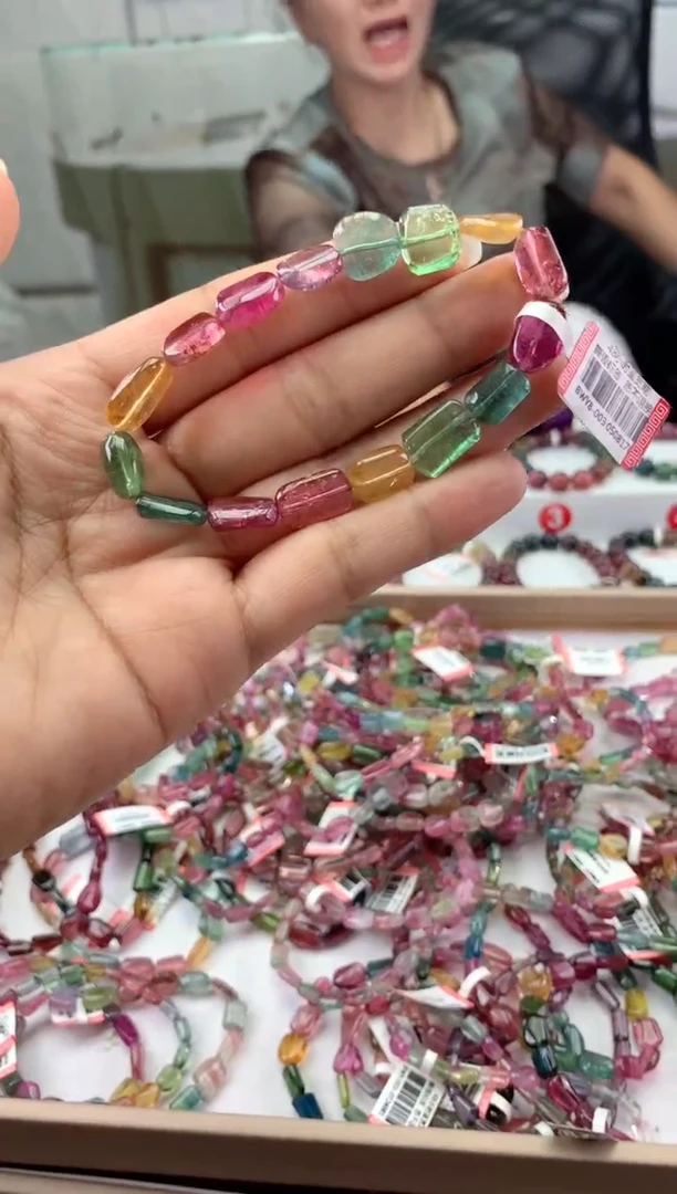 未镶嵌手串碧玺多样性发一条