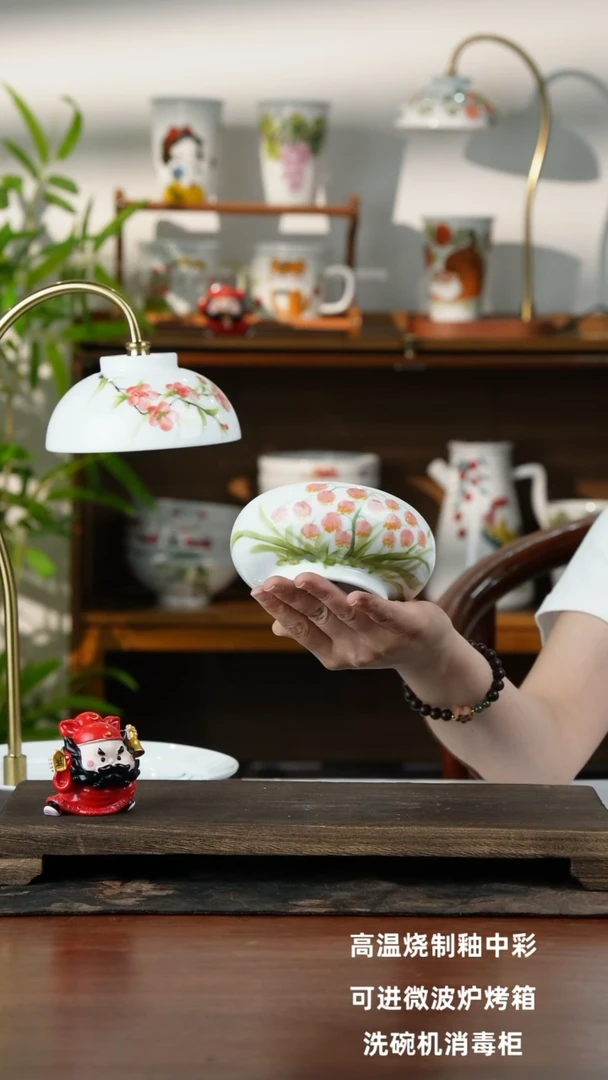 景德镇手绘釉中彩（食品级）窝窝碗