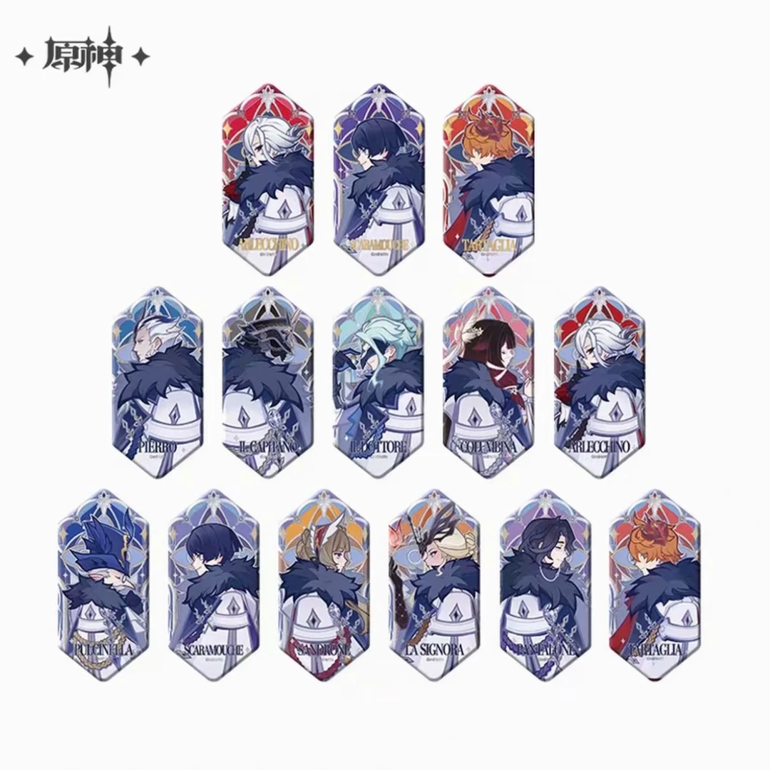 【正版】原神霜痕与权焰系列浮雕烫银工艺徽章原神周边盲盒(代拆)