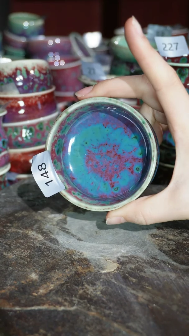 摆件精品窑变钧瓷茶器