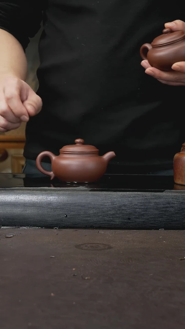 【闪购商品】紫砂茶壶紫泥 仿古150cc 090