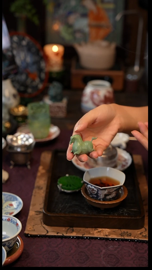 绿马  景德镇陶瓷福利款