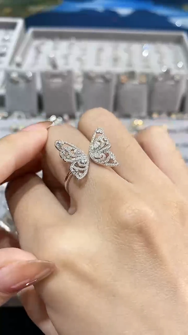 【闪购商品】钻石戒指/指环18K金镶嵌项链