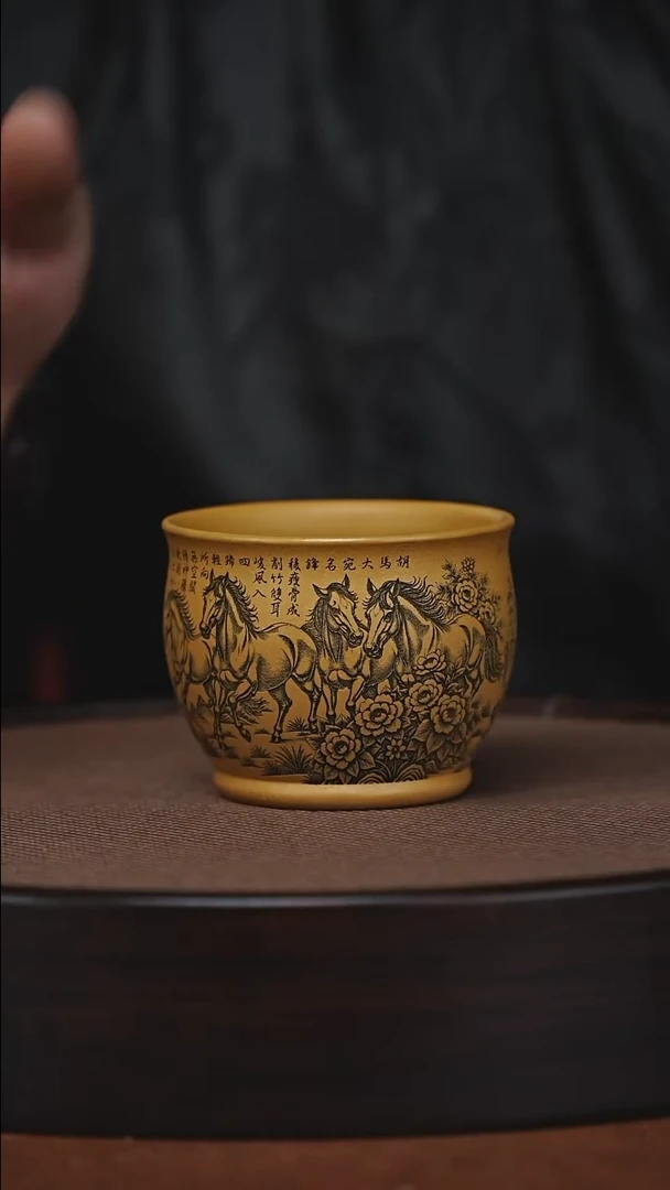 茶杯紫砂原矿紫砂