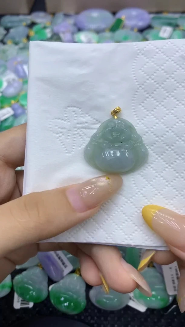 颈饰未镶嵌翡翠天然缅甸翡翠A货