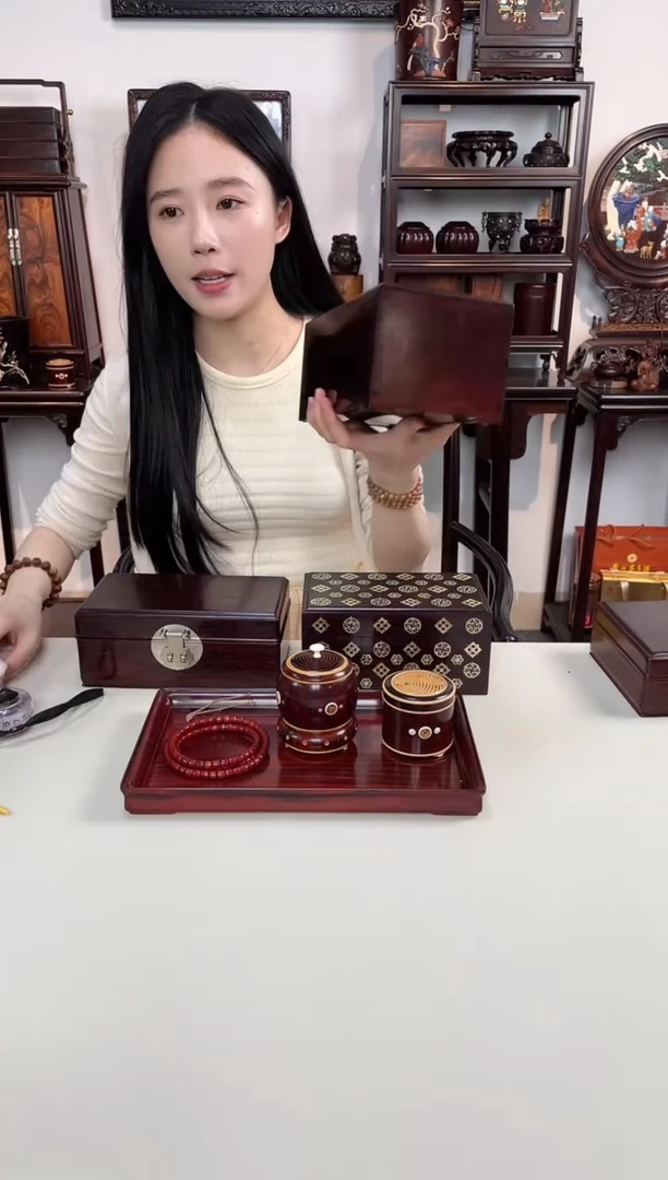 紫檀木类成套家具独板纸巾盒