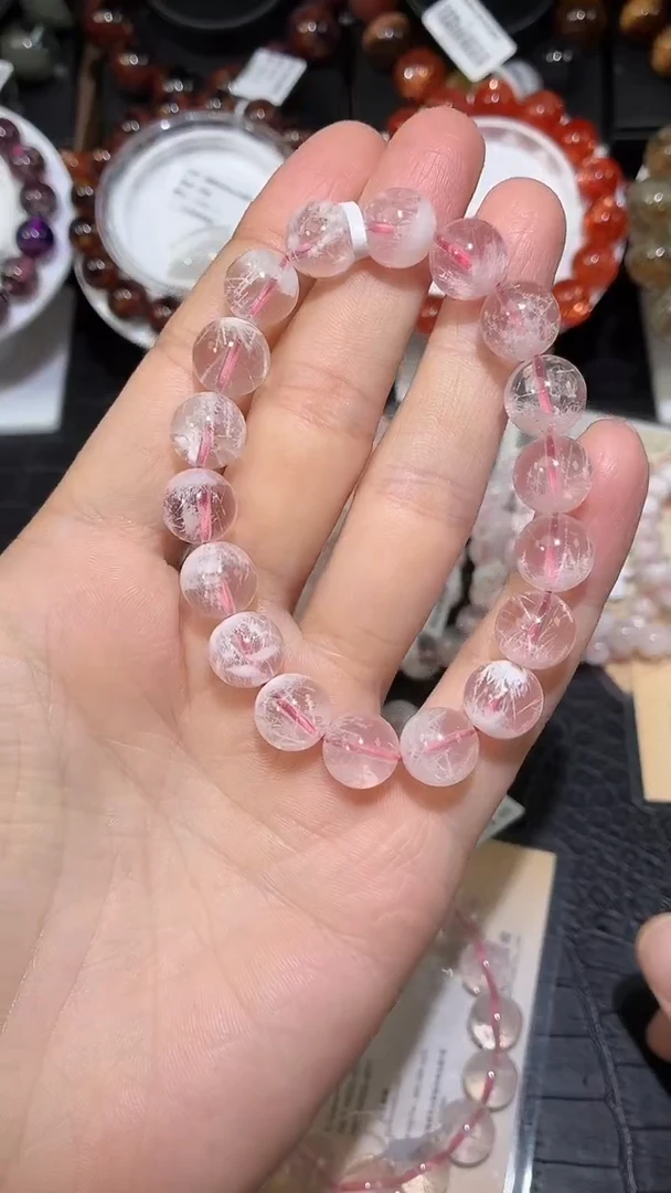 未镶嵌手链水晶刘*雯雪霜幽灵单圈手链A11