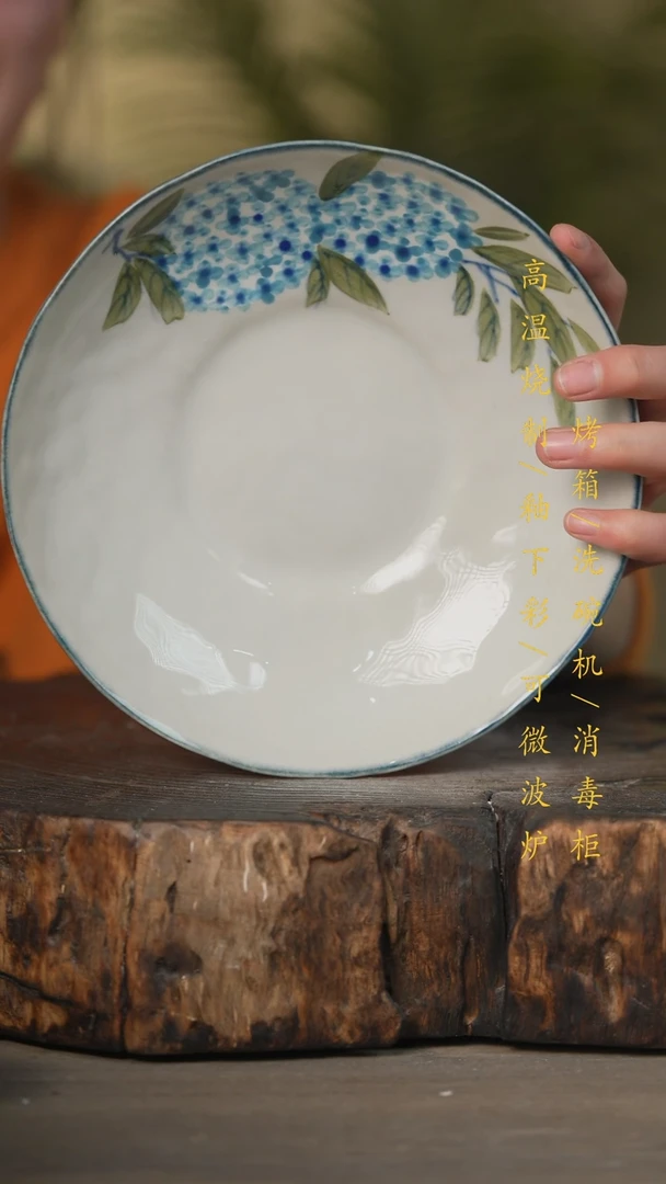 【闪购商品】瓷片景德镇高温釉下彩可微波烤箱洗碗机