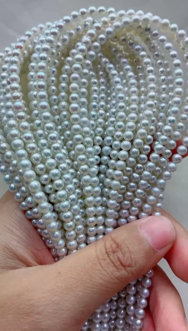 淡水珍珠合金项链多样性发其一，非无暇