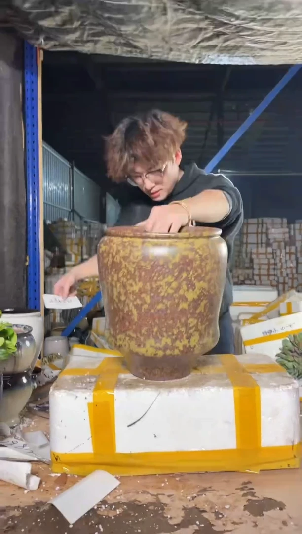 紫砂花盆宜兴紫砂粗陶花盆23-30