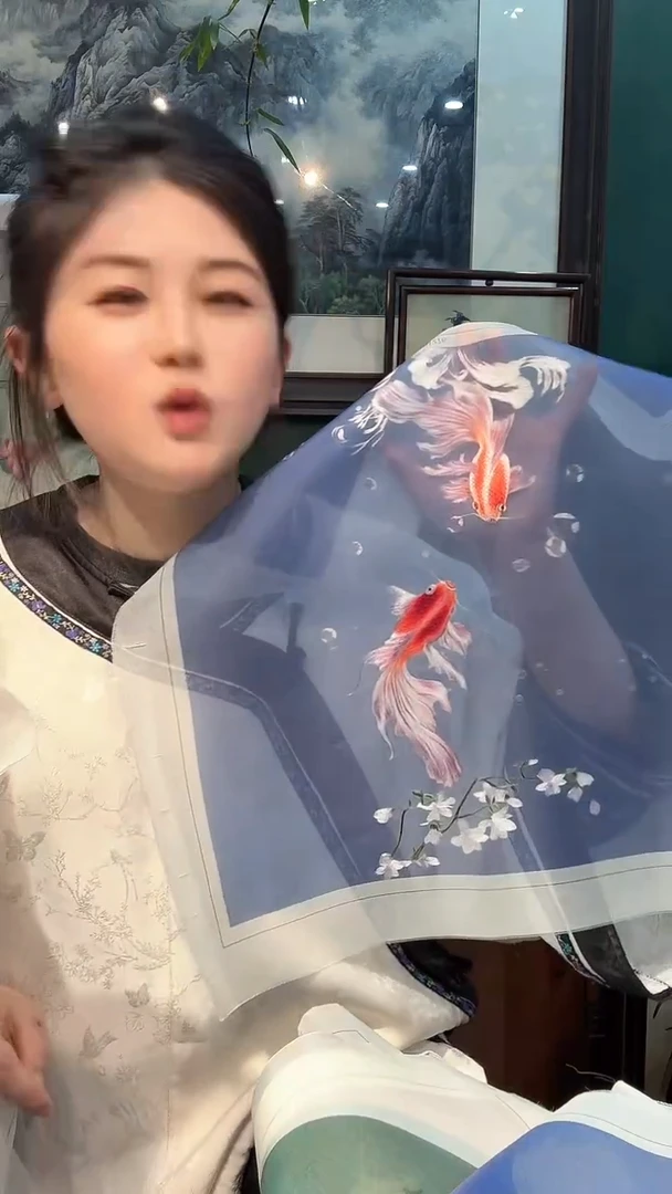 刺绣非遗苏绣手工刺绣绣片