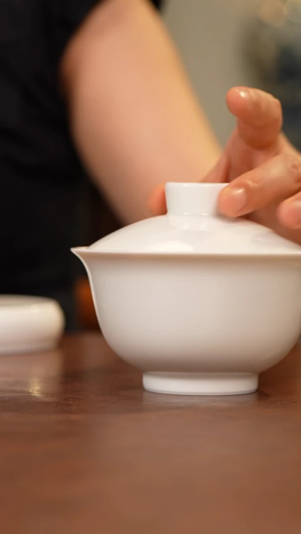 杯景德镇元宝盖碗大