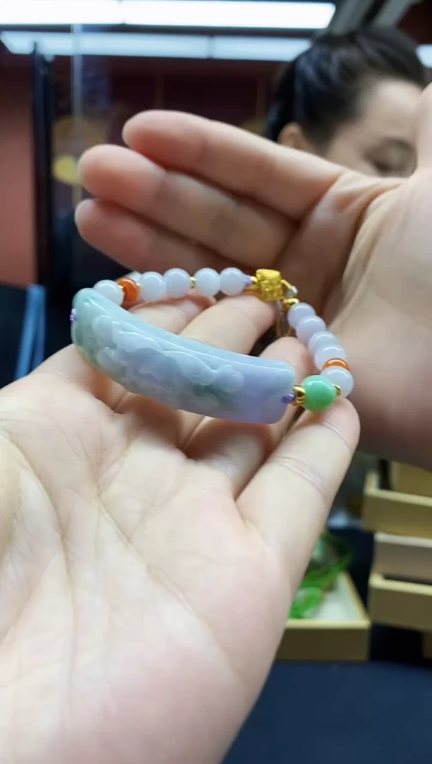 颈饰未镶嵌翡翠翡翠手串