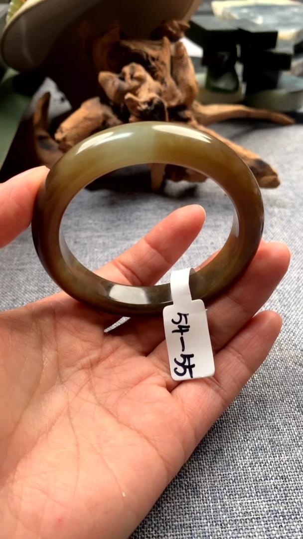 未镶嵌手镯和田玉a***n手镯