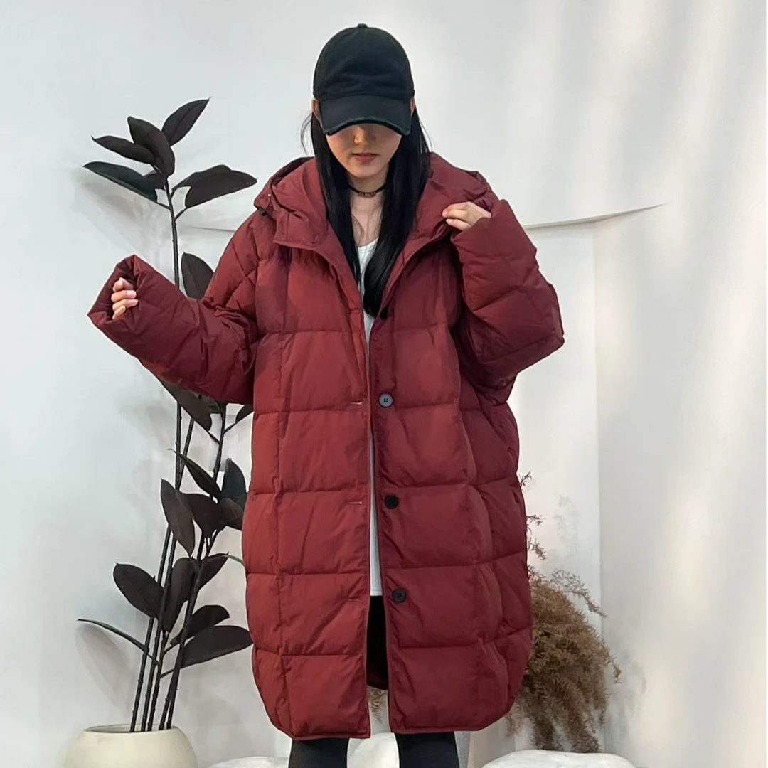 2024新款休闲时尚百搭宽松潮流连帽羽绒服