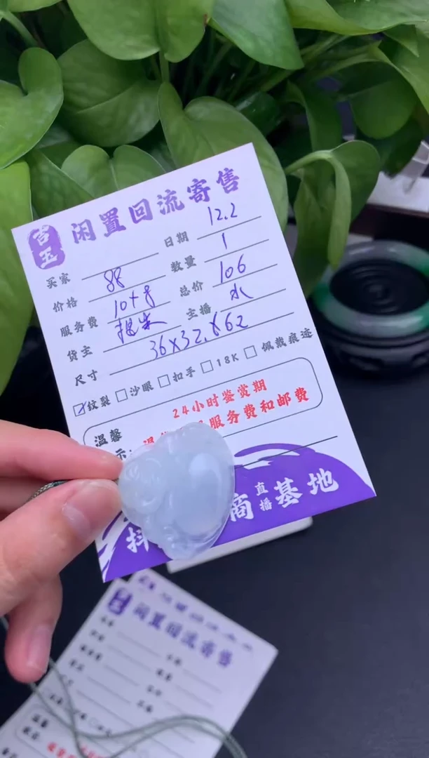 颈饰未镶嵌翡翠挂件