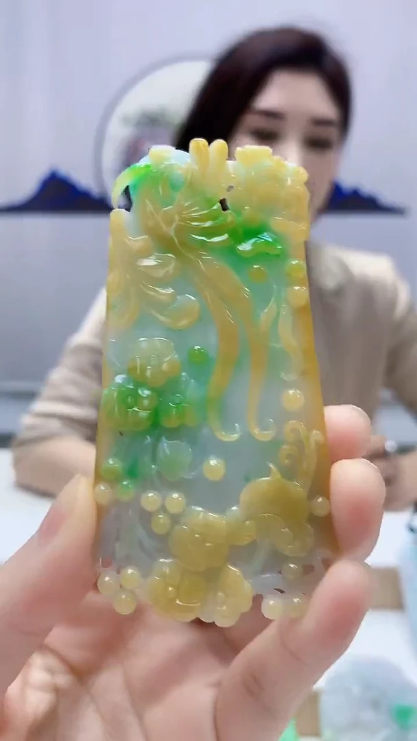 未镶嵌定制翡翠4829DD-毛货挂件141