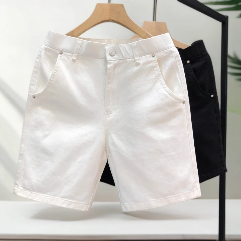 塞弗索罗温牛仔短裤男痞帅直筒五分裤夏季休闲新款男士薄款中裤