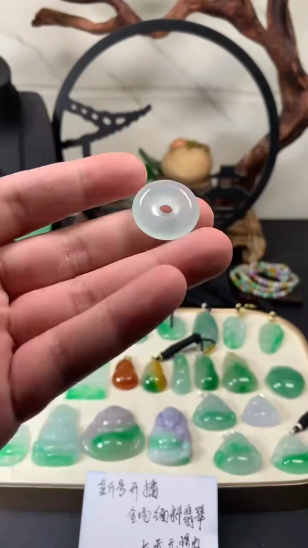 颈饰未镶嵌翡翠所见即所得，一图一物