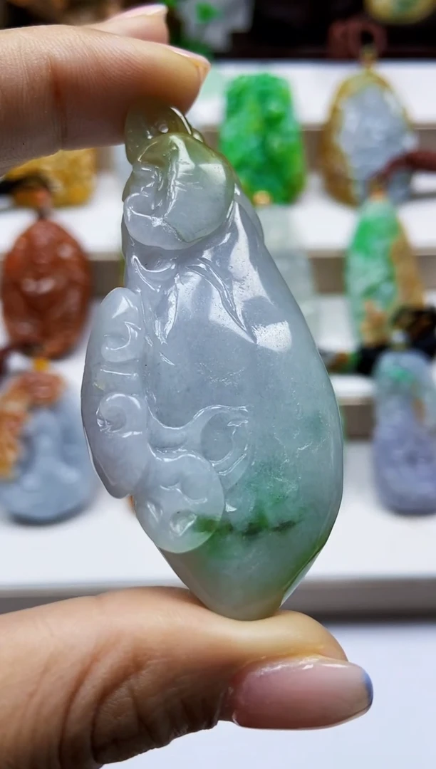 颈饰未镶嵌翡翠翡翠A货