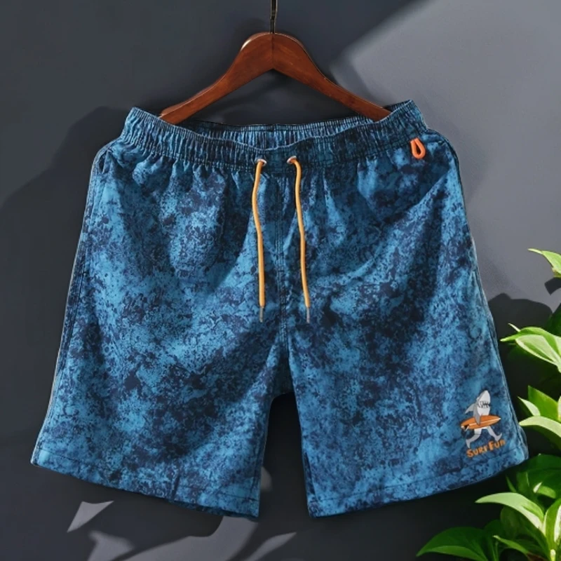 痞帅潮男五分裤夏季宽松户外休闲短裤男款爆款2025新款透气速干裤