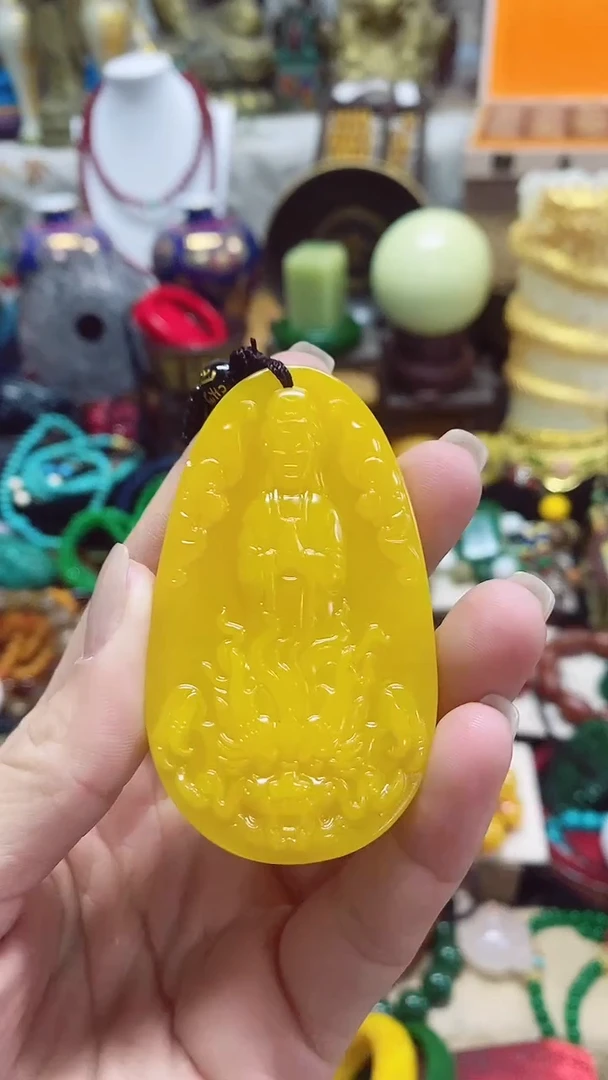 【闪购商品】和田玉（黄玉）颈饰未镶嵌主播推荐主播推荐