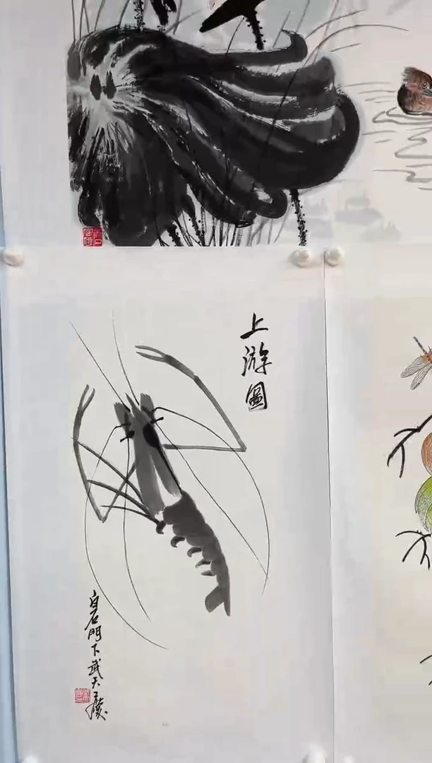 国画武天庆老师上游图
