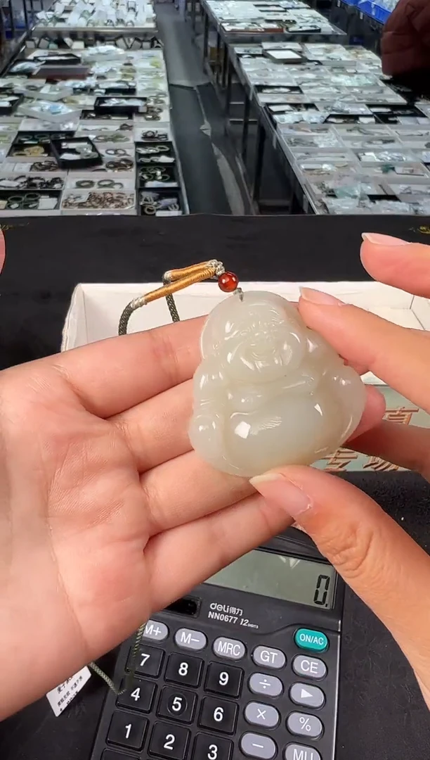 吊坠(不含链)未镶嵌和田玉麦子家族佛公 PG0029