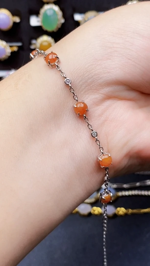 银S925镶嵌戒指翡翠8166