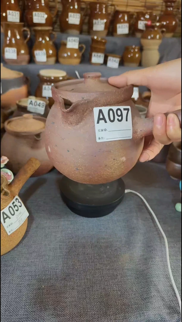 粗陶A097号1200ml带盖煮茶壶