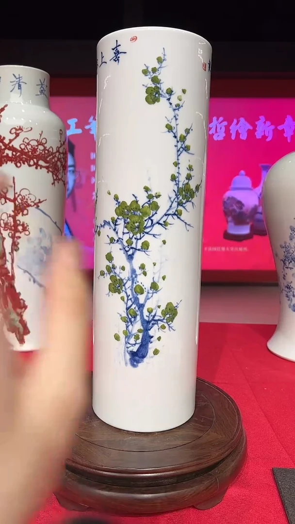 其他崔景哲-瓷盘-C小-喜上梅梢