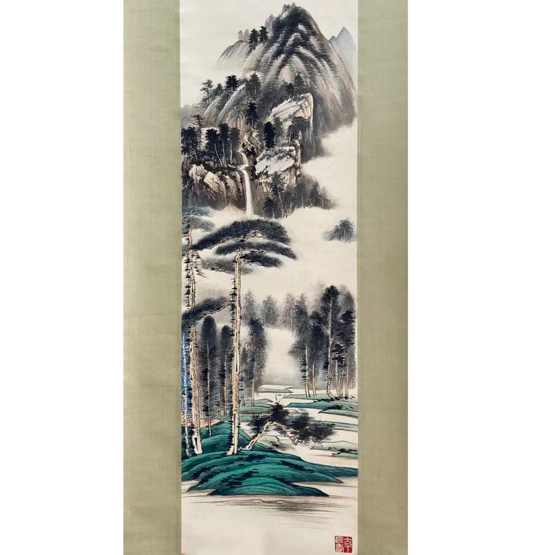 DY29张先生 山水 纸本113*29