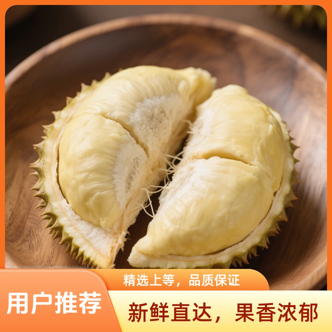 10 珠海同城【泰国金枕一果一拍】树上熟新鲜榴莲【肉厚核小】单个kg榴莲同城送金枕泰国南部金枕泰国南部