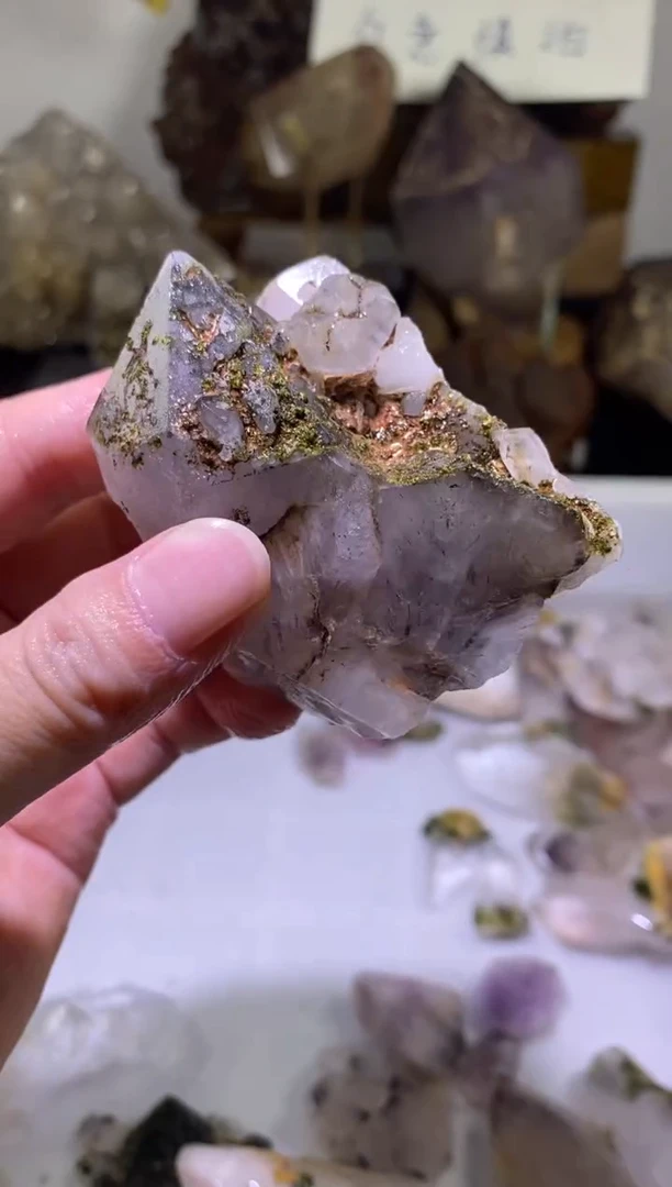 未镶嵌珠宝半成品水晶61号154g四川超七花园水晶