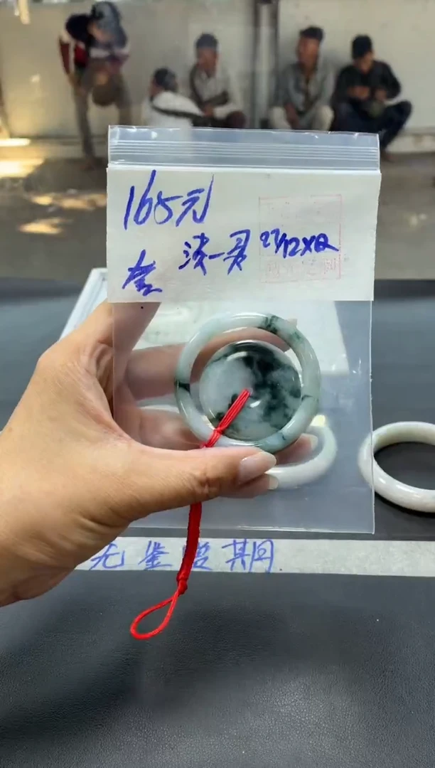 未镶嵌定制翡翠淡****灵+平安扣#165元  毛货需抛光