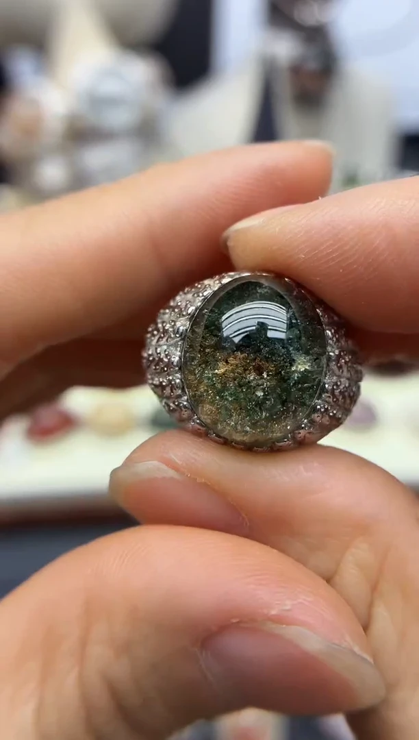 银S925镶嵌珠宝半成品水晶定制定制