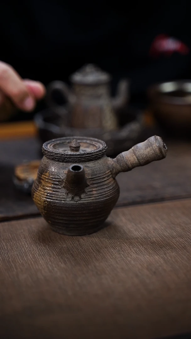全手工制作  南蛮侧把壶165cc